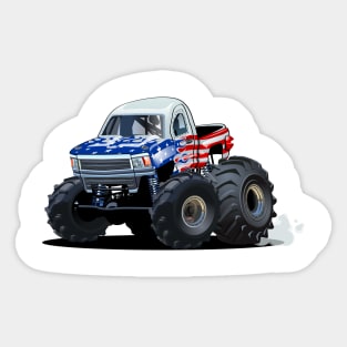 Cartoon monster truck Sticker